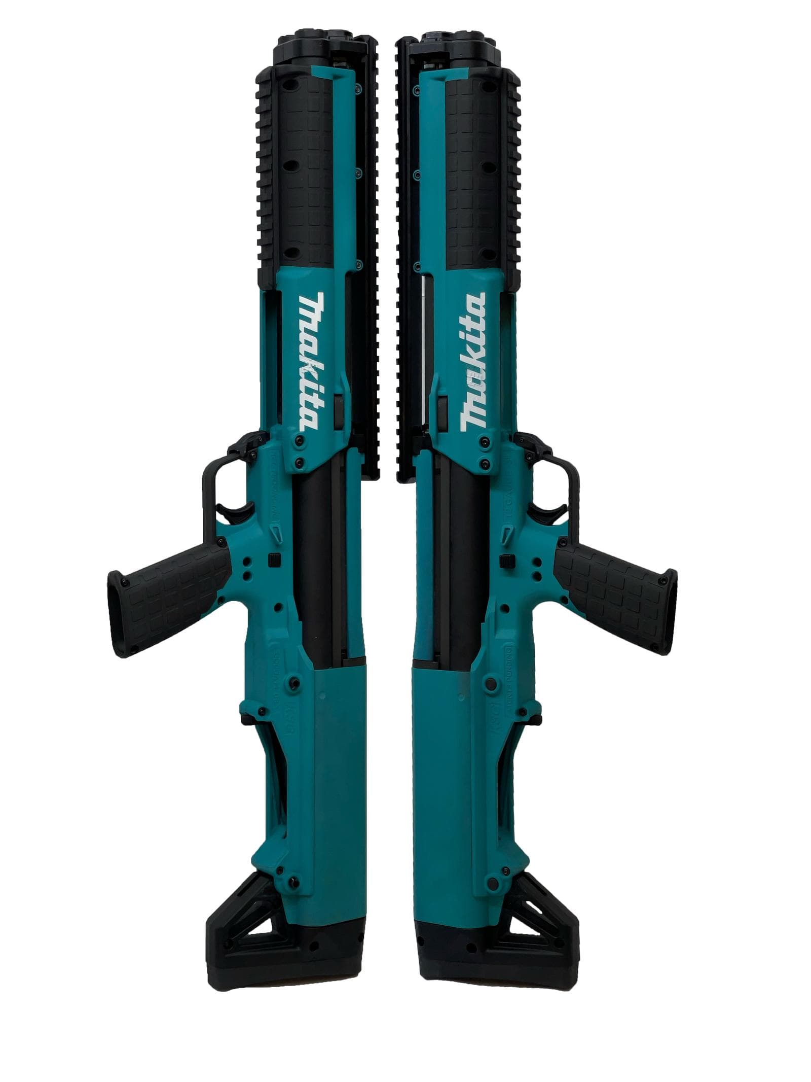 Custom Makita teal Cerakote on Kel-Tec KSG shotgun